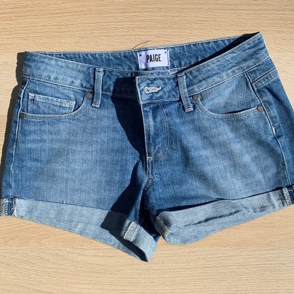 PAIGE Jimmy Jimmy Denim Shorts - Picture 1 of 4